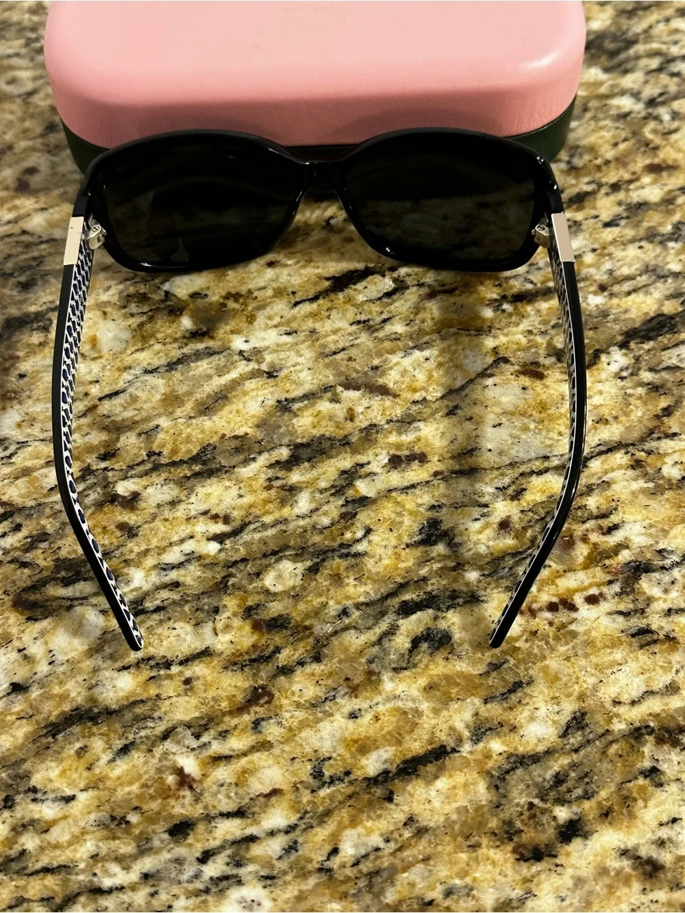 kate spade Black Oval Women's Sunglasses with Case